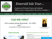 Tablet Screenshot of emeraldisletour.com